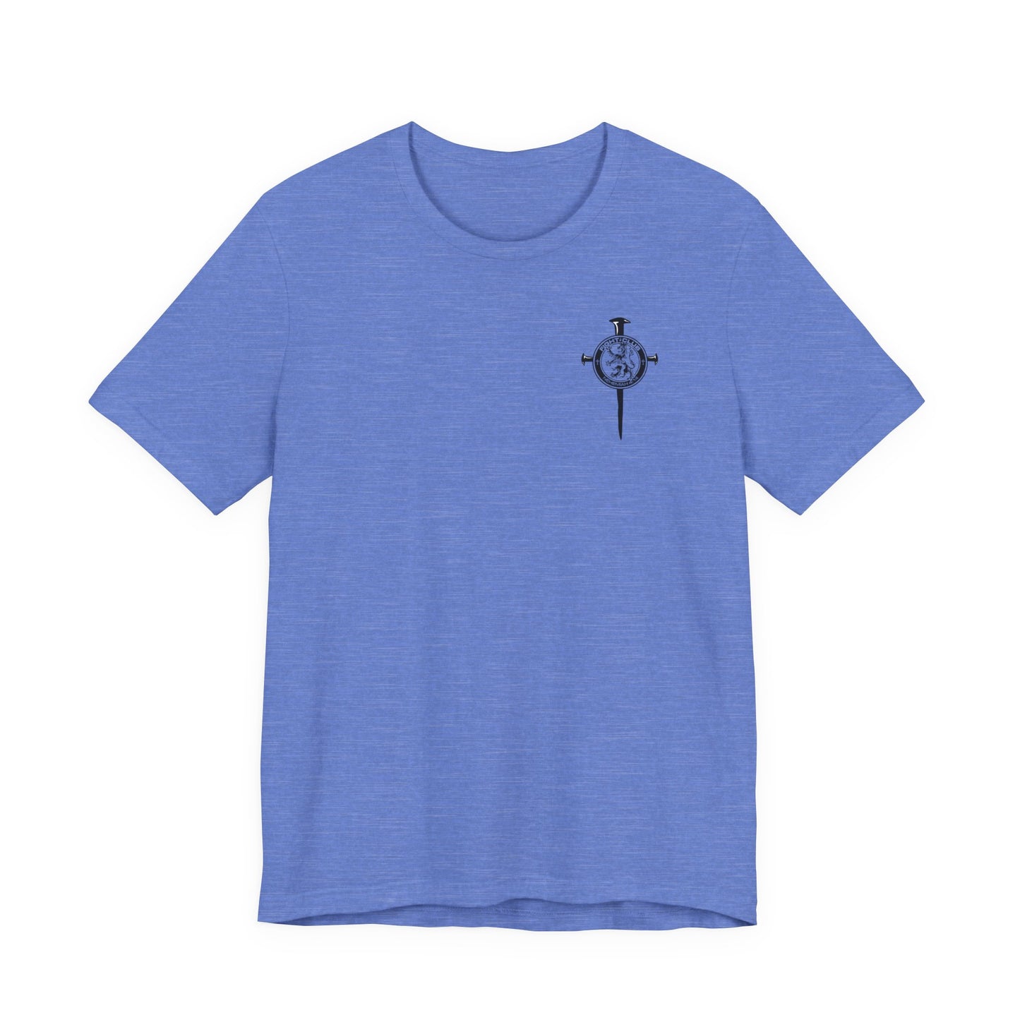 Fight Club Warrior Eagle Lightening T-Shirt - Cross Front, Warrior Eagle Back - Isiah 40:31