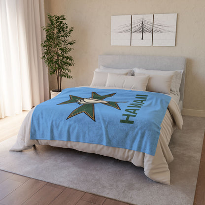 MHOSLJ Hawaii Throw Blanket - Blue