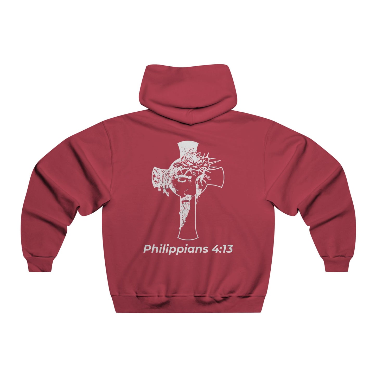 HDUB Cross Living on Mission Philippians 4:13 Hooded Sweatshirt