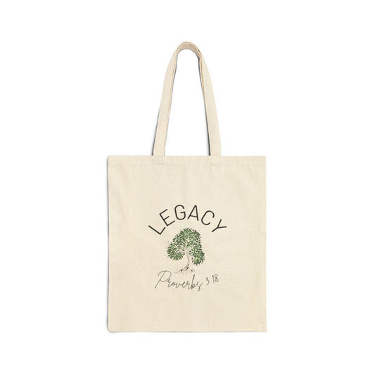 Legacy Tree Cotton Canvas Tote Bag