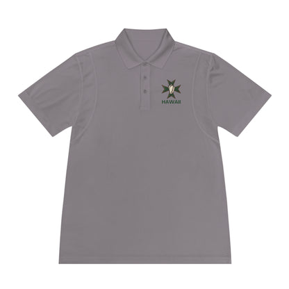 MHOSLJ Hawaii Badge Men's Sport Polo Shirt