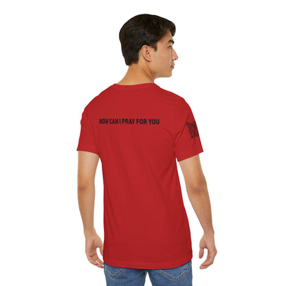 Man in the Mirror - Front MIM Logo with QR on Sleeve and How Can I Pray For You on back