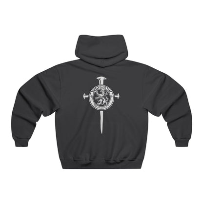 Fight Club Hooded Sweatshirt - Logo Front and Cross Back