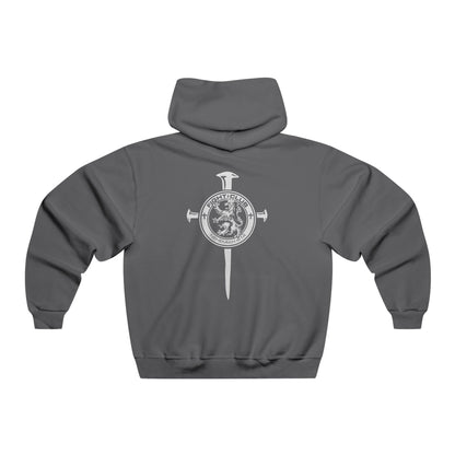 Fight Club Hooded Sweatshirt - Logo Front and Cross Back