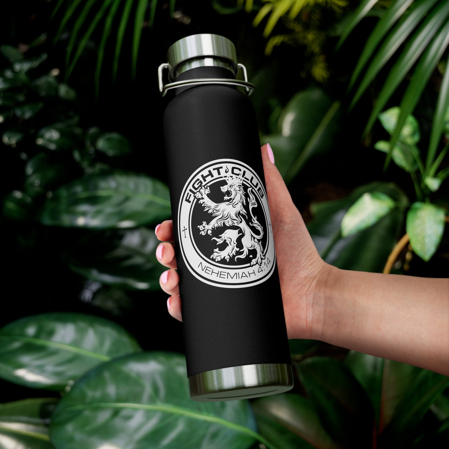 Fight Club Copper Vacuum Insulated Bottle, 22oz - Logo