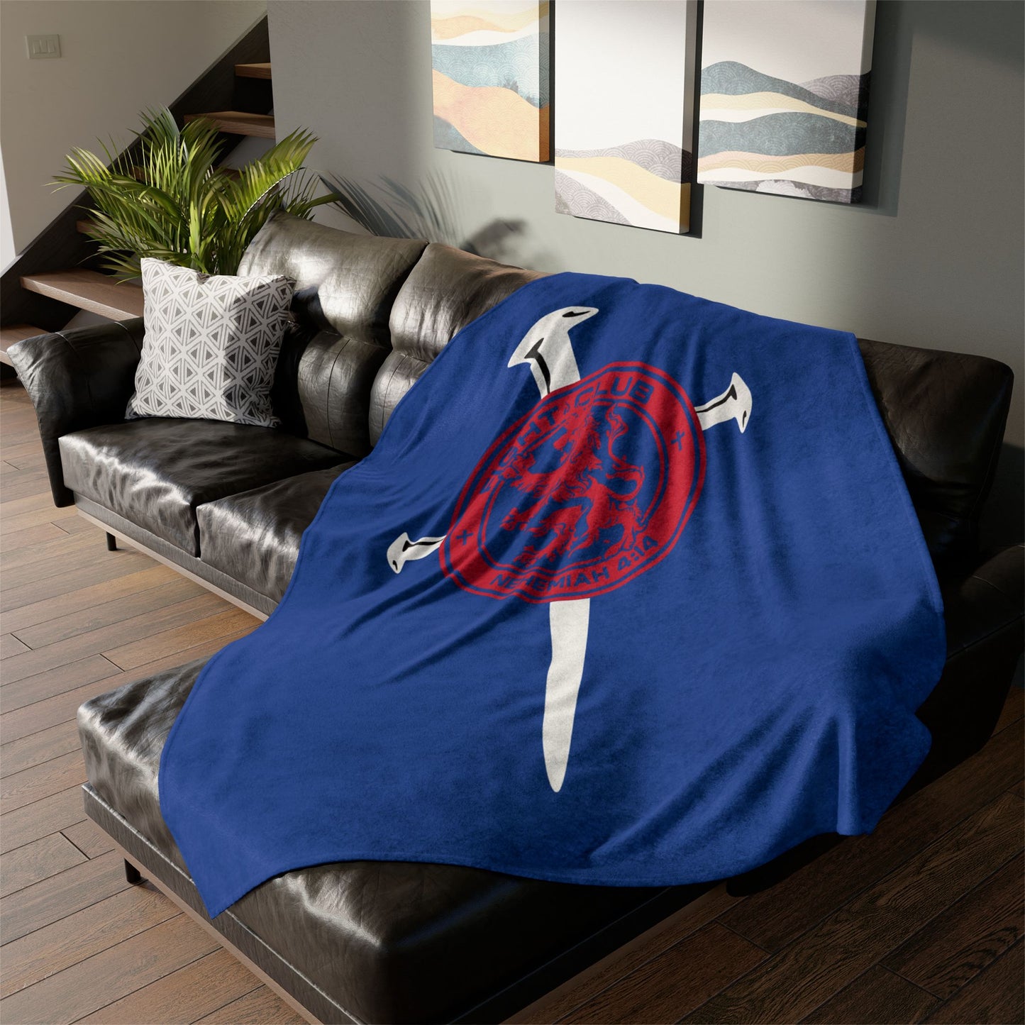 Fight Club Throw Blanket - Logo Cross