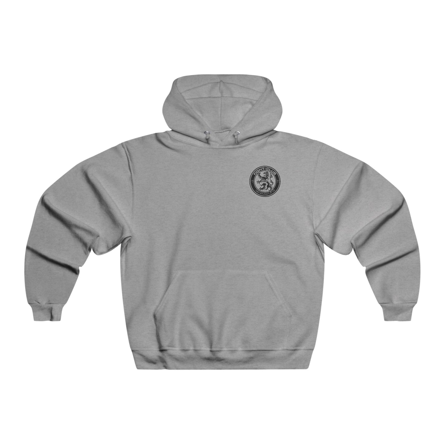 Fight Club Hooded Sweatshirt - Logo Front and Cross Back