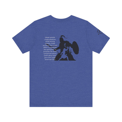 Fight Club T-Shirt - Cross Front, Jeremiah 29:11 Knight Back, and FC Sleeve