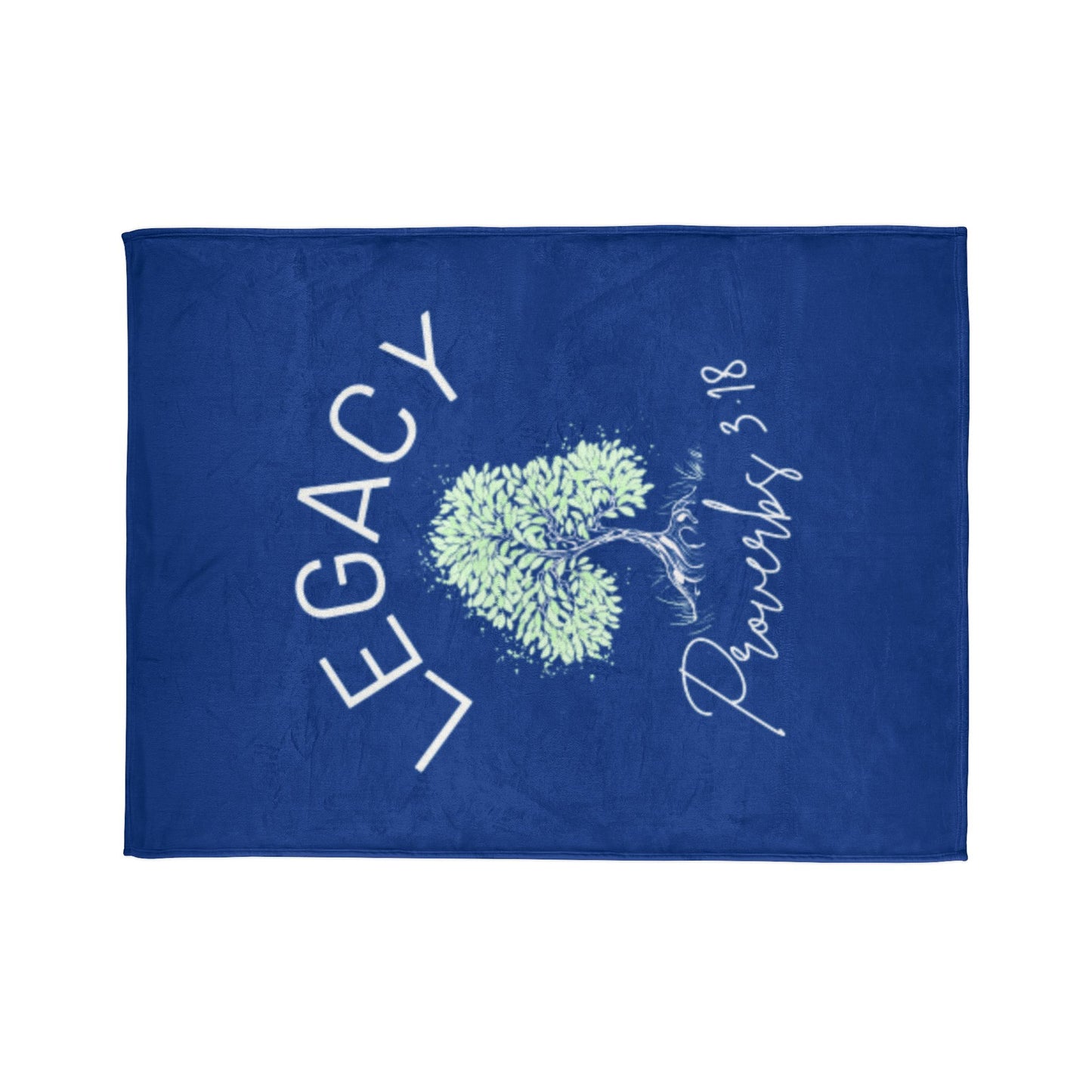 Legacy Tree Throw Blanket - Blue