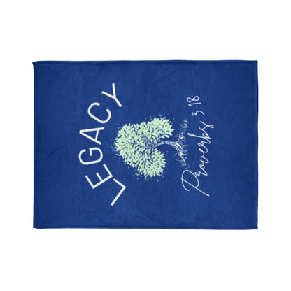 Legacy Tree Throw Blanket - Blue