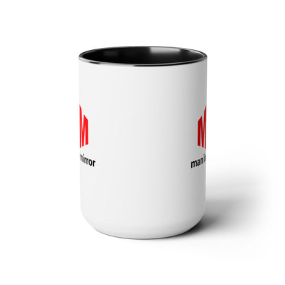 Man in the Mirror - Two-Tone Coffee Mug 15oz