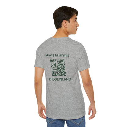 MHOSLJ Rhode Island T-Shirt - Large Cross Front and QR Back