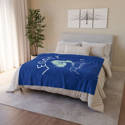 Legacy Tree Throw Blanket - Blue