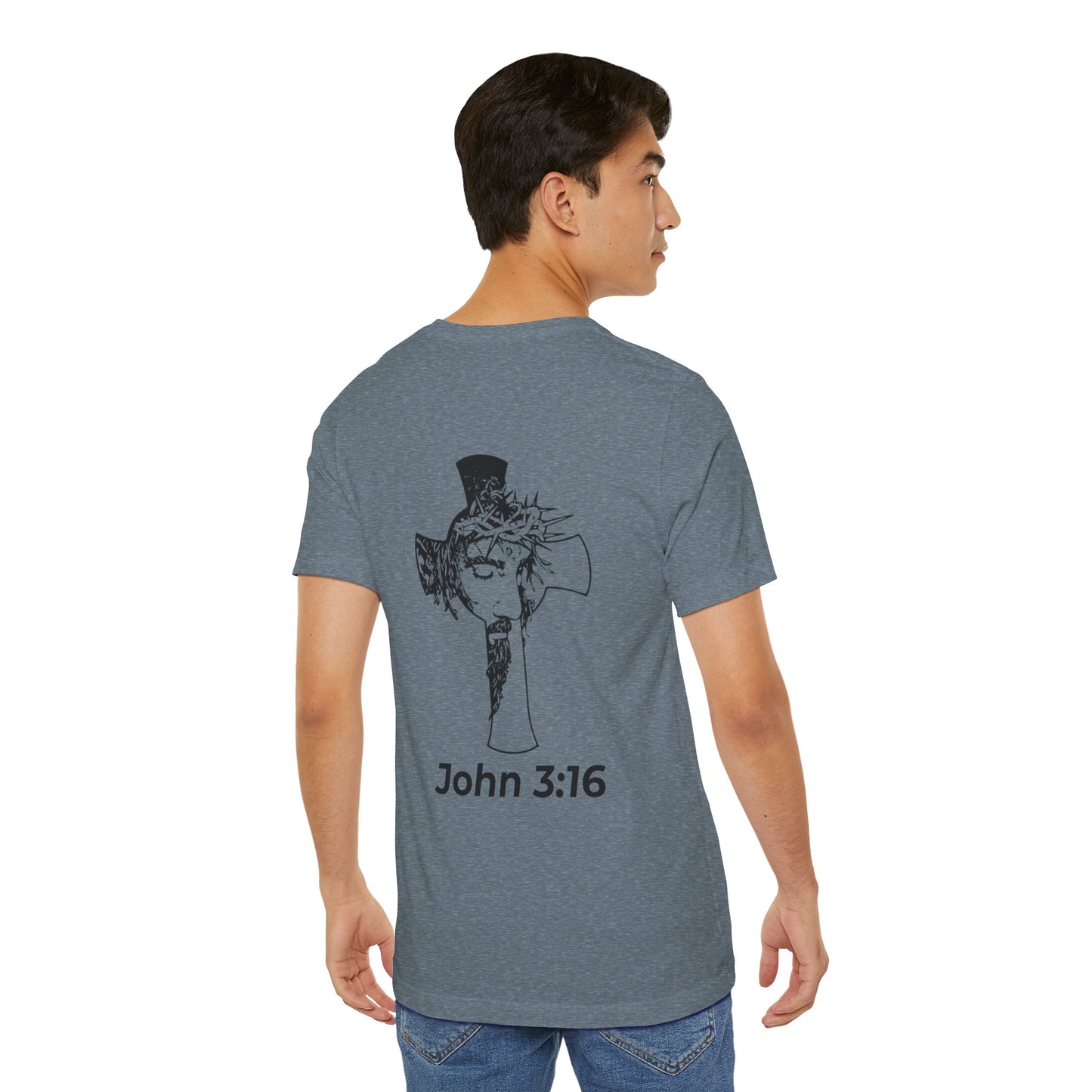 HDUB Cross Living on Mission John 3:16 T-Shirt