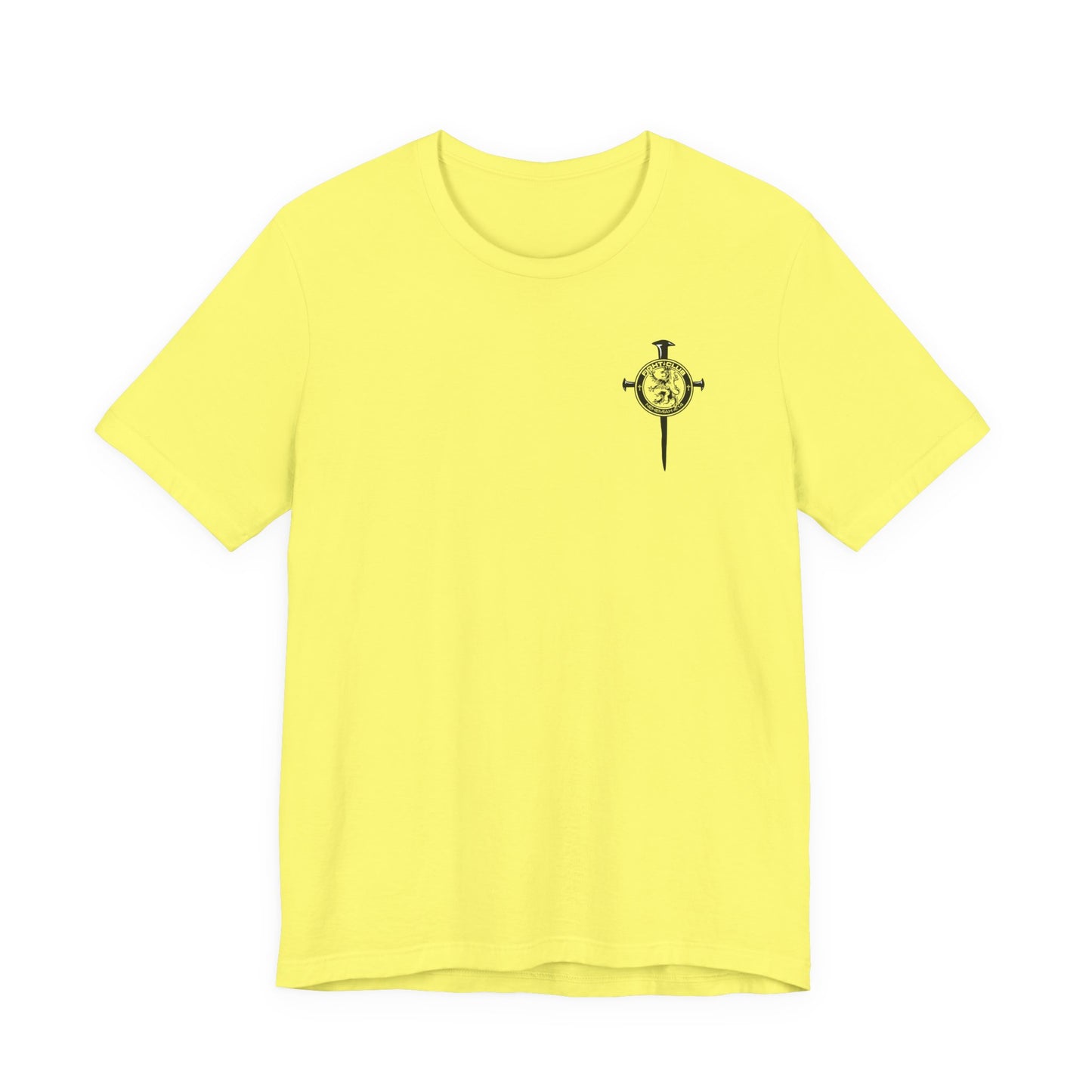 Fight Club Warrior Eagle Lightening T-Shirt - Cross Front, Warrior Eagle Back - Isiah 40:31