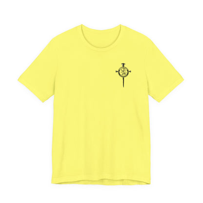 Fight Club Warrior Eagle Lightening T-Shirt - Cross Front, Warrior Eagle Back - Isiah 40:31
