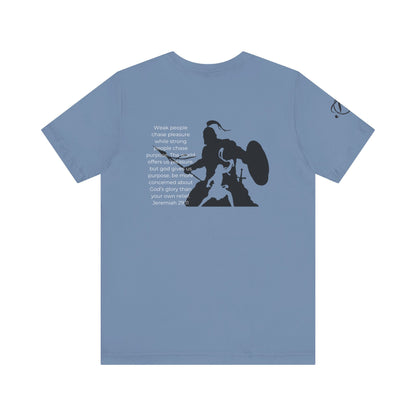 Fight Club T-Shirt - Cross Front, Jeremiah 29:11 Knight Back, and FC Sleeve