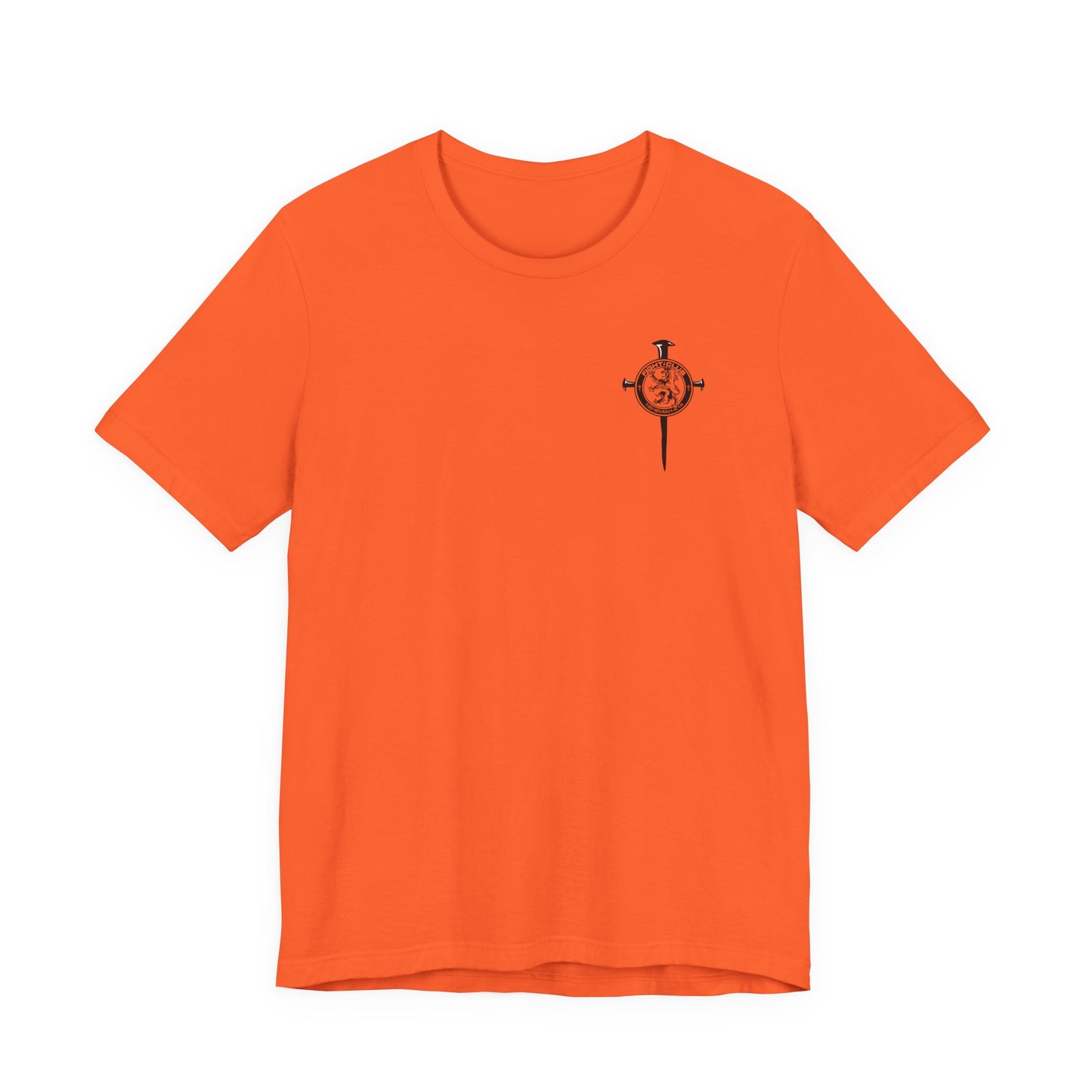 Fight Club Warrior Eagle Lightening T-Shirt - Cross Front, Warrior Eagle Back - Isiah 40:31