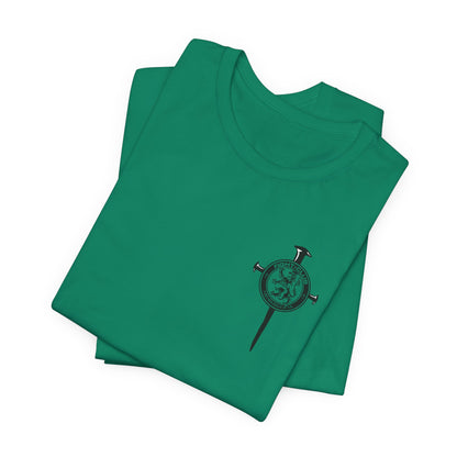 Fight Club T-Shirt - Cross Front, Jeremiah 29:11 Knight Back, and FC Sleeve