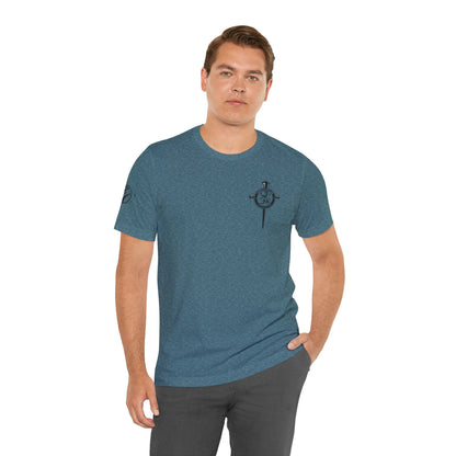 Fight Club T-Shirt - Cross Front, Jeremiah 29:11 Knight Back, and FC Sleeve