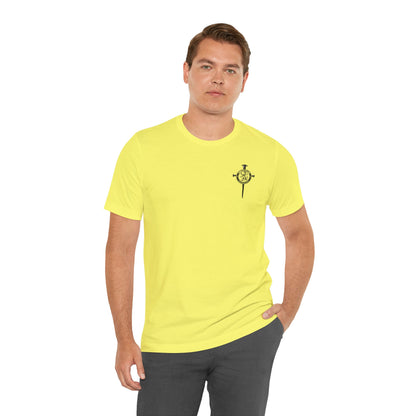 Fight Club Warrior Eagle Lightening T-Shirt - Cross Front, Warrior Eagle Back - Isiah 40:31