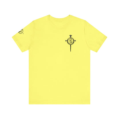 Fight Club T-Shirt - Cross Front, Jeremiah 29:11 Knight Back, and FC Sleeve