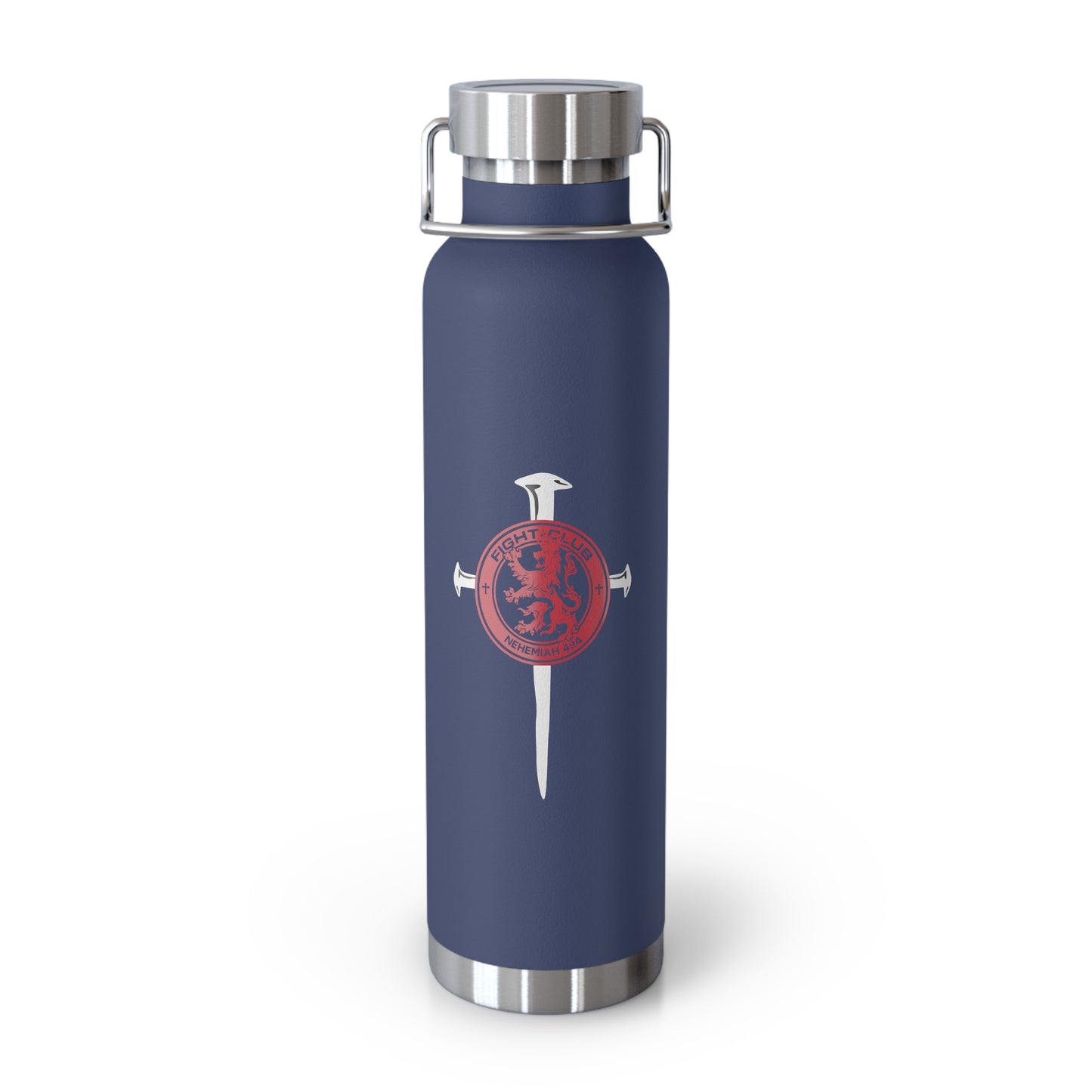 Fight Club Copper Vacuum Insulated Bottle, 22oz - Logo Cross