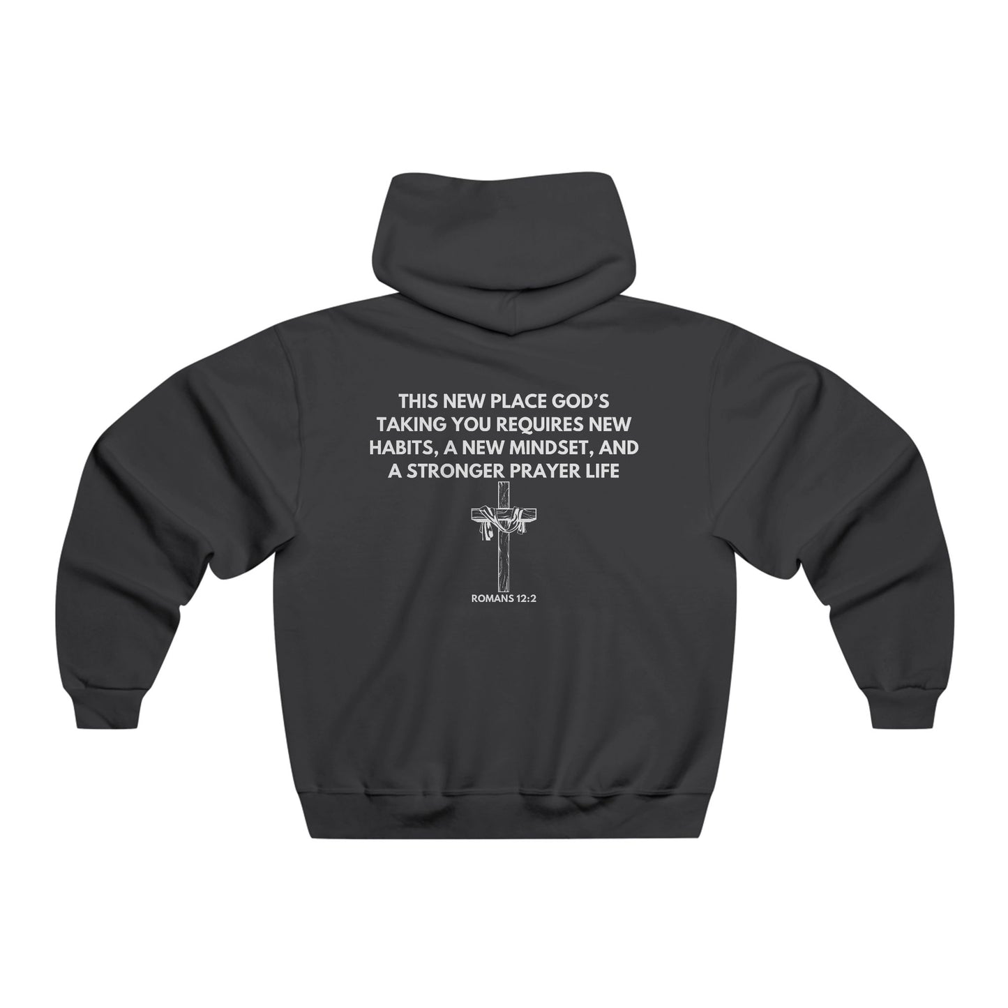 Fight Club Hooded Sweatshirt - Logo Front and Habits Mindset Prayer Back