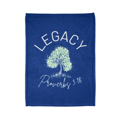 Legacy Tree Throw Blanket - Blue