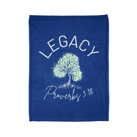 Legacy Tree Throw Blanket - Blue