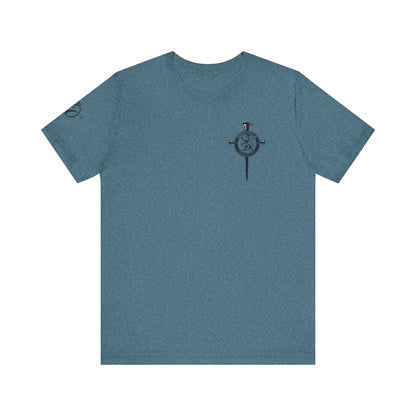 Fight Club T-Shirt - Cross Front, Jeremiah 29:11 Knight Back, and FC Sleeve