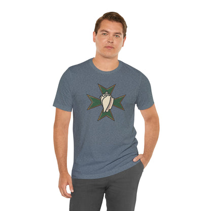 MHOSLJ Hawaii T-Shirt - Large Badge Front and QR Back