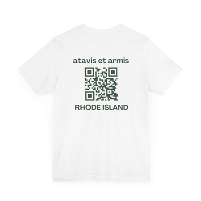 MHOSLJ Rhode Island T-Shirt - Large Cross Front and QR Back