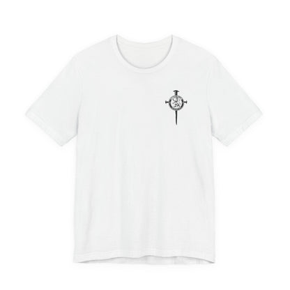 Fight Club Warrior Eagle Lightening T-Shirt - Cross Front, Warrior Eagle Back - Isiah 40:31