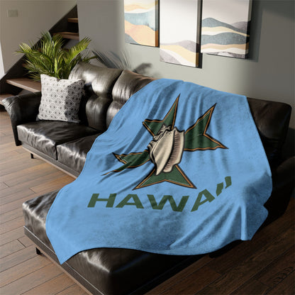 MHOSLJ Hawaii Throw Blanket - Blue