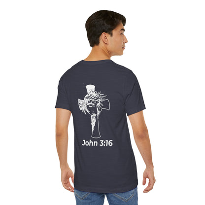 HDUB Cross Living on Mission John 3:16 T-Shirt