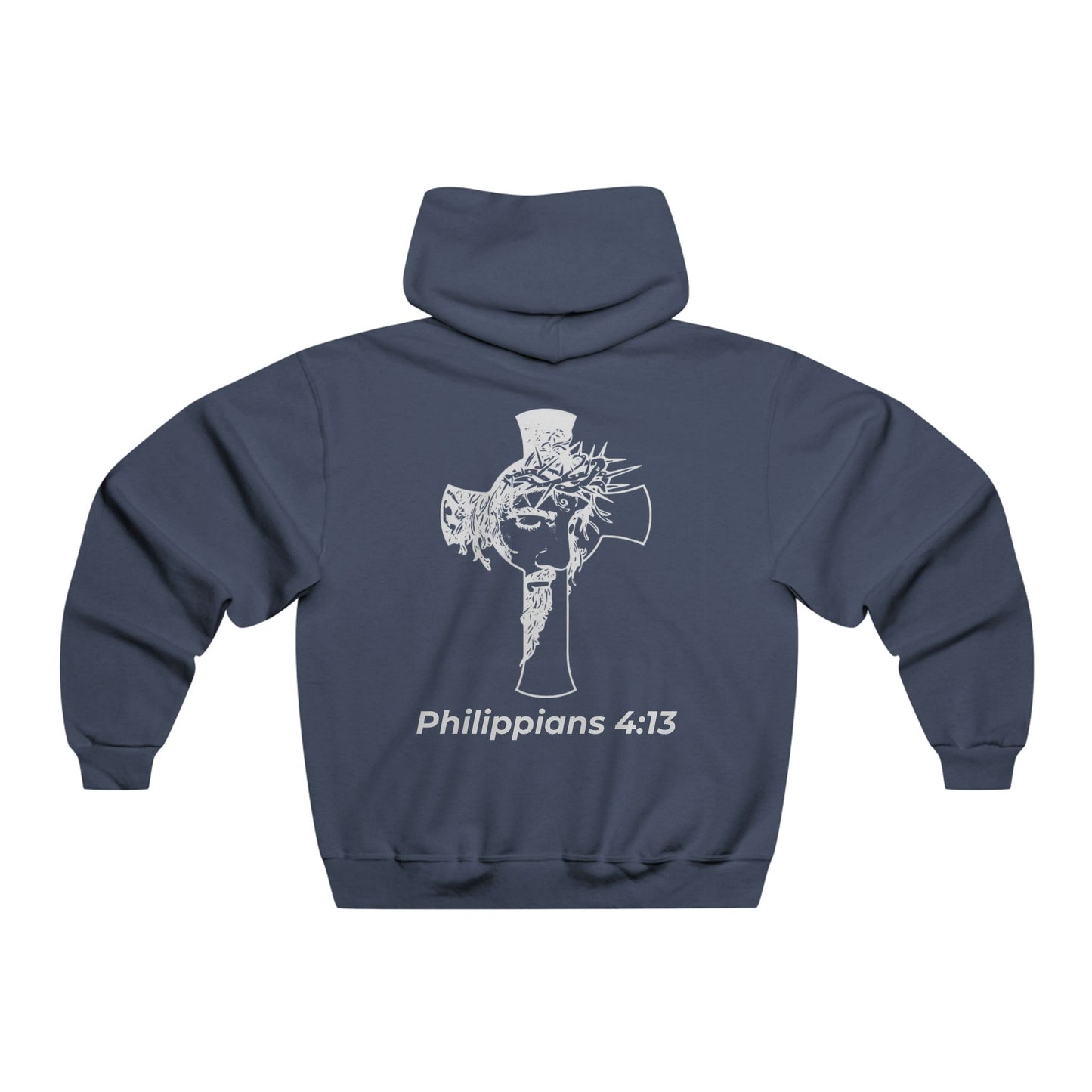 HDUB Cross Living on Mission Philippians 4:13 Hooded Sweatshirt