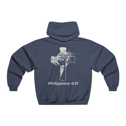 HDUB Cross Living on Mission Philippians 4:13 Hooded Sweatshirt