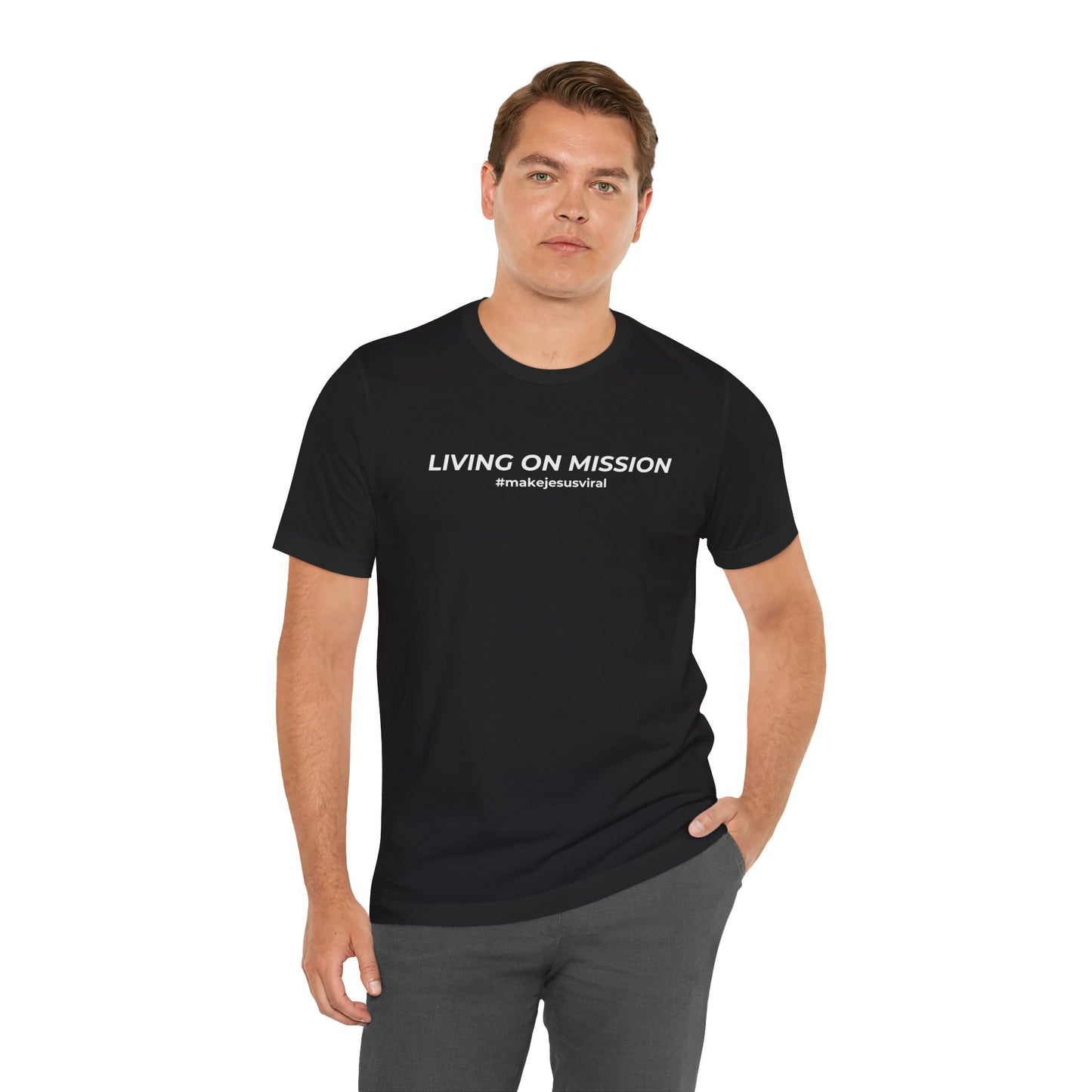 HDUB Cross Living on Mission John 3:16 T-Shirt