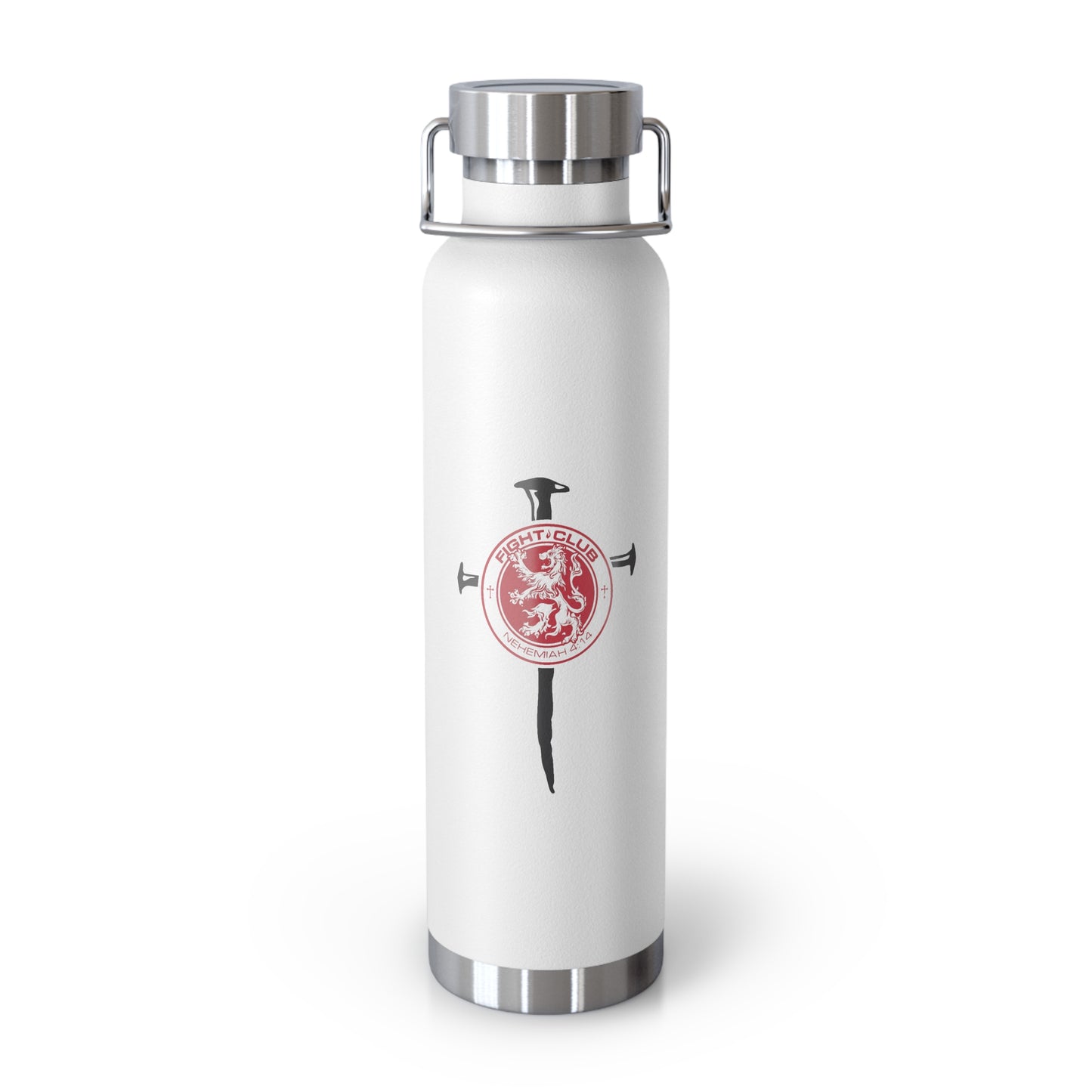 Fight Club Copper Vacuum Insulated Bottle, 22oz - Logo Cross