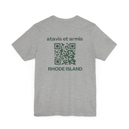 MHOSLJ Rhode Island T-Shirt - Large Cross Front and QR Back
