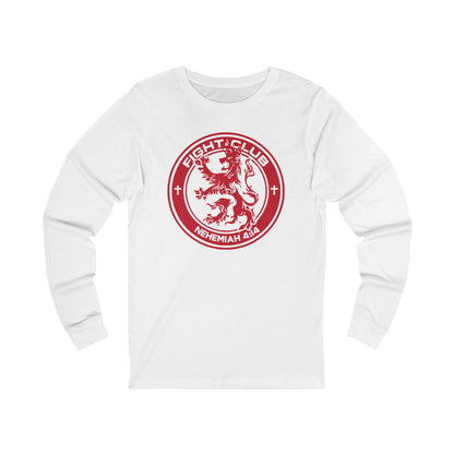 Fight Club Long Sleeve T-Shirt - Red Logo Front