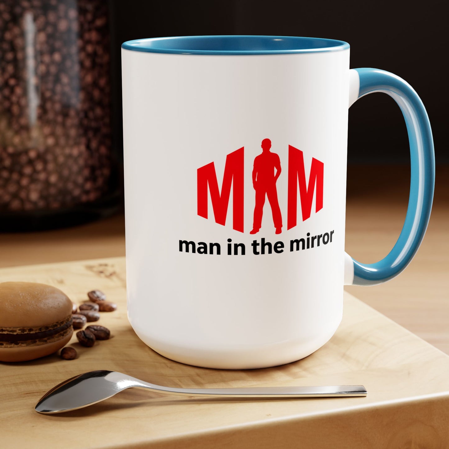 Man in the Mirror - Two-Tone Coffee Mug 15oz