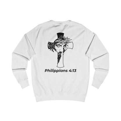 HDUB Cross Living on Mission Philippians 4:13 Sweatshirt