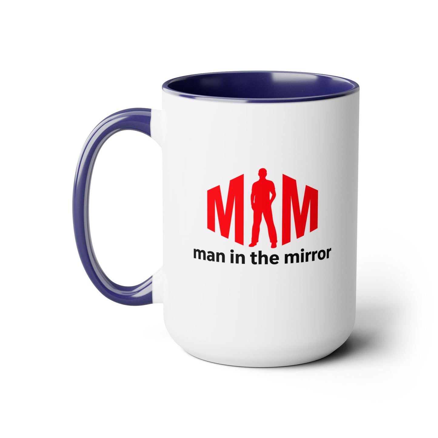 Man in the Mirror - Two-Tone Coffee Mug 15oz