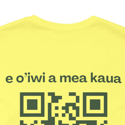 MHOSLJ Hawaii T-Shirt - Large Badge Front and QR Back
