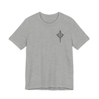 Fight Club Warrior Eagle Lightening T-Shirt - Cross Front, Warrior Eagle Back - Isiah 40:31