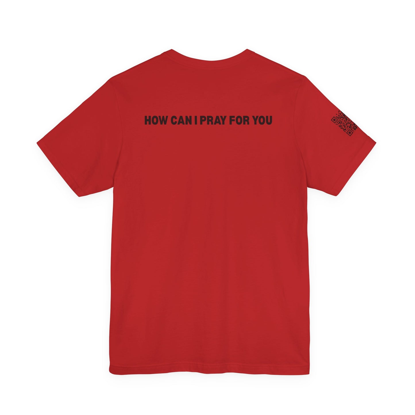 Man in the Mirror - Front MIM Logo with QR on Sleeve and How Can I Pray For You on back