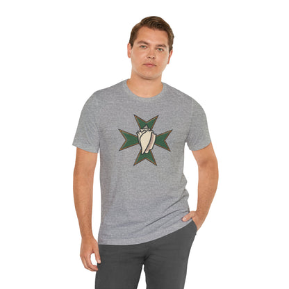 MHOSLJ Hawaii T-Shirt - Large Badge Front and QR Back