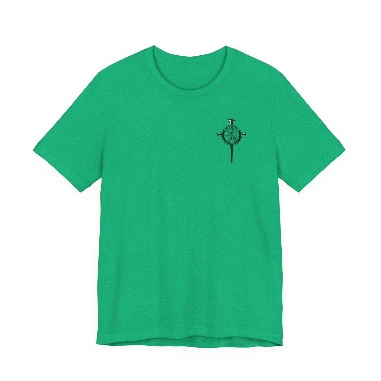 Fight Club Warrior Eagle Lightening T-Shirt - Cross Front, Warrior Eagle Back - Isiah 40:31